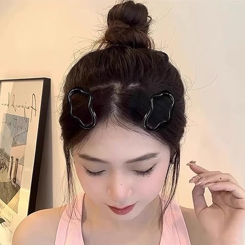 Miniatura 2 de 5 pinzas para el cabello a presión, antideslizantes, accesorios para el cabello para mujeres, clip hueco en forma de nube, pinzas para el cabello