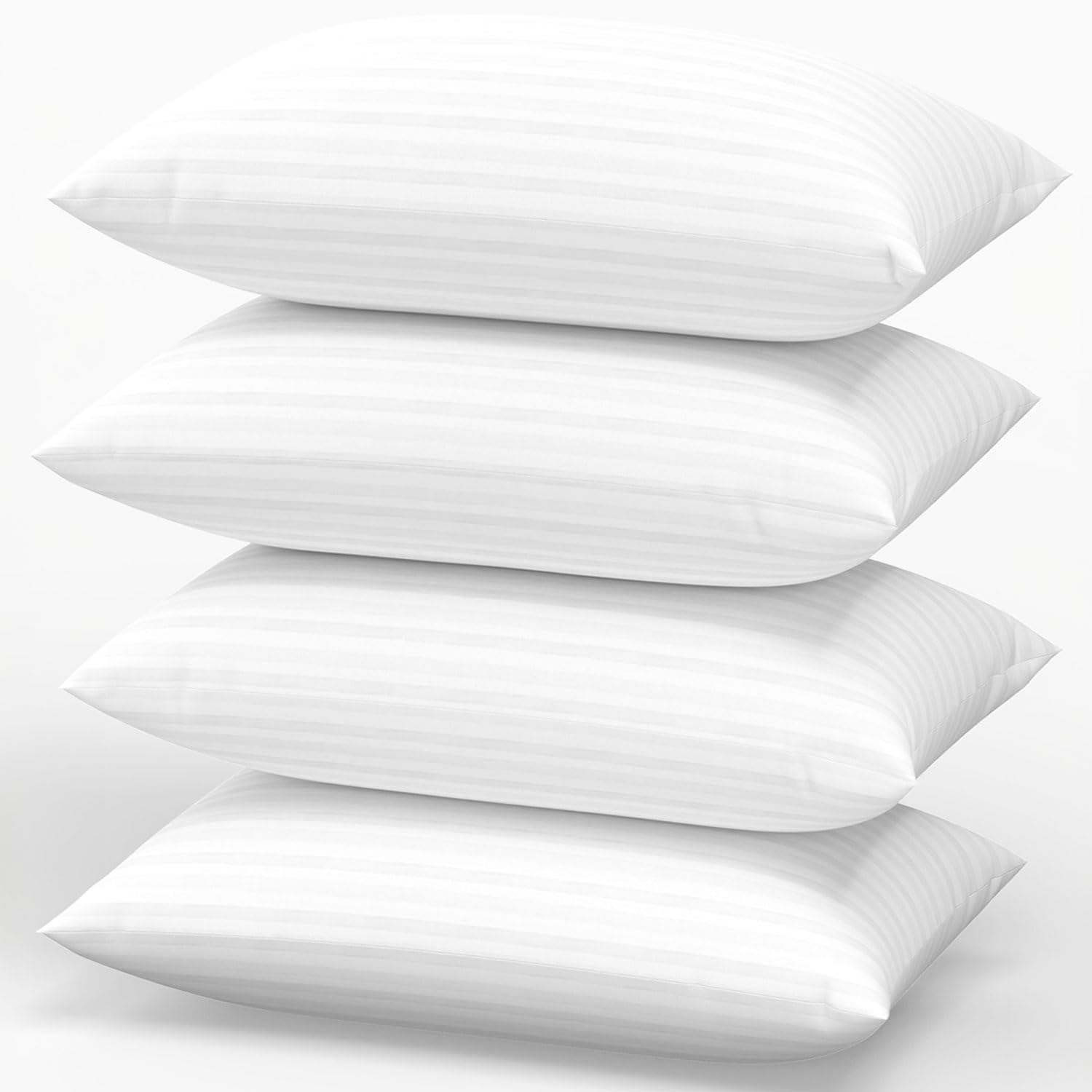 Favocama Pillows Queen Size Set of 4 Hotel Collection Bed Pillow for Sleeping Queen Pillows 4 Pack for Back, Stomach or Side Sleepers Soft and Supportive Washable Pillow for Bedroom