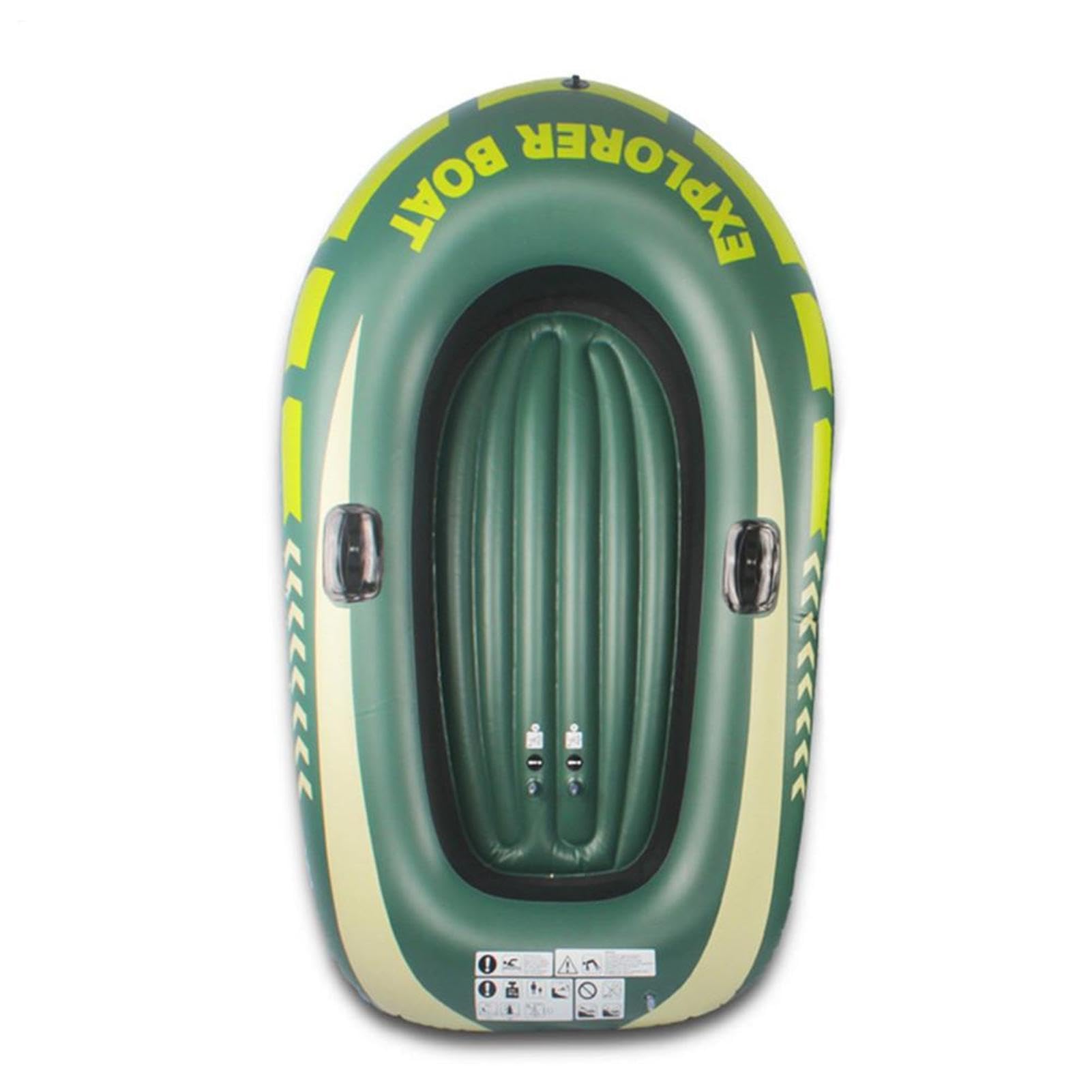 Kayak/canoa inflable 1-2 plazas PVC resistente - Barco Plegable Soportes Paletas |, Lago, Playa, Camping, Fácil transporte