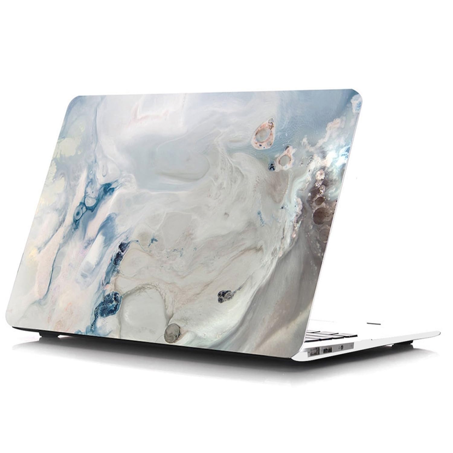 McStorey Macbook Air Kılıf 13 inç Mermer10NL Eski USB Girişli Model 2010-2017 A1369 A1466 ile Uyumlu R-39