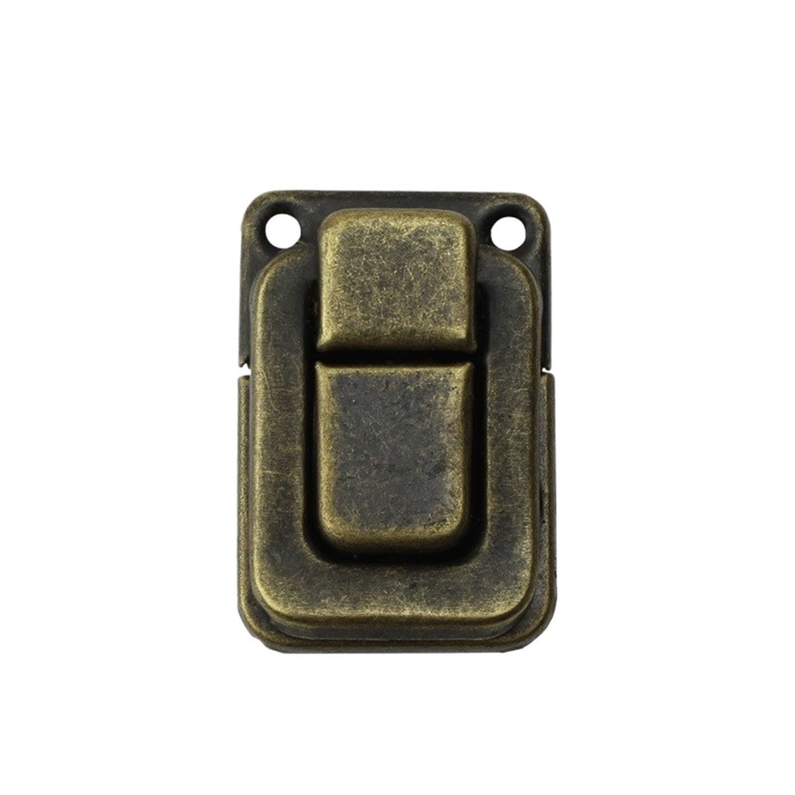 Zwcshuu Bronze Padlock Latch 10Pcs Antique Box Hasps Iron Lock Catch Latches For Jewelry Chest Suitcase Buckle Clip Clasp Vintage Hardware 25 * 37Mm(Bronze)