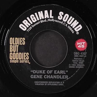 duke of earl / raindrops 45 rpm single