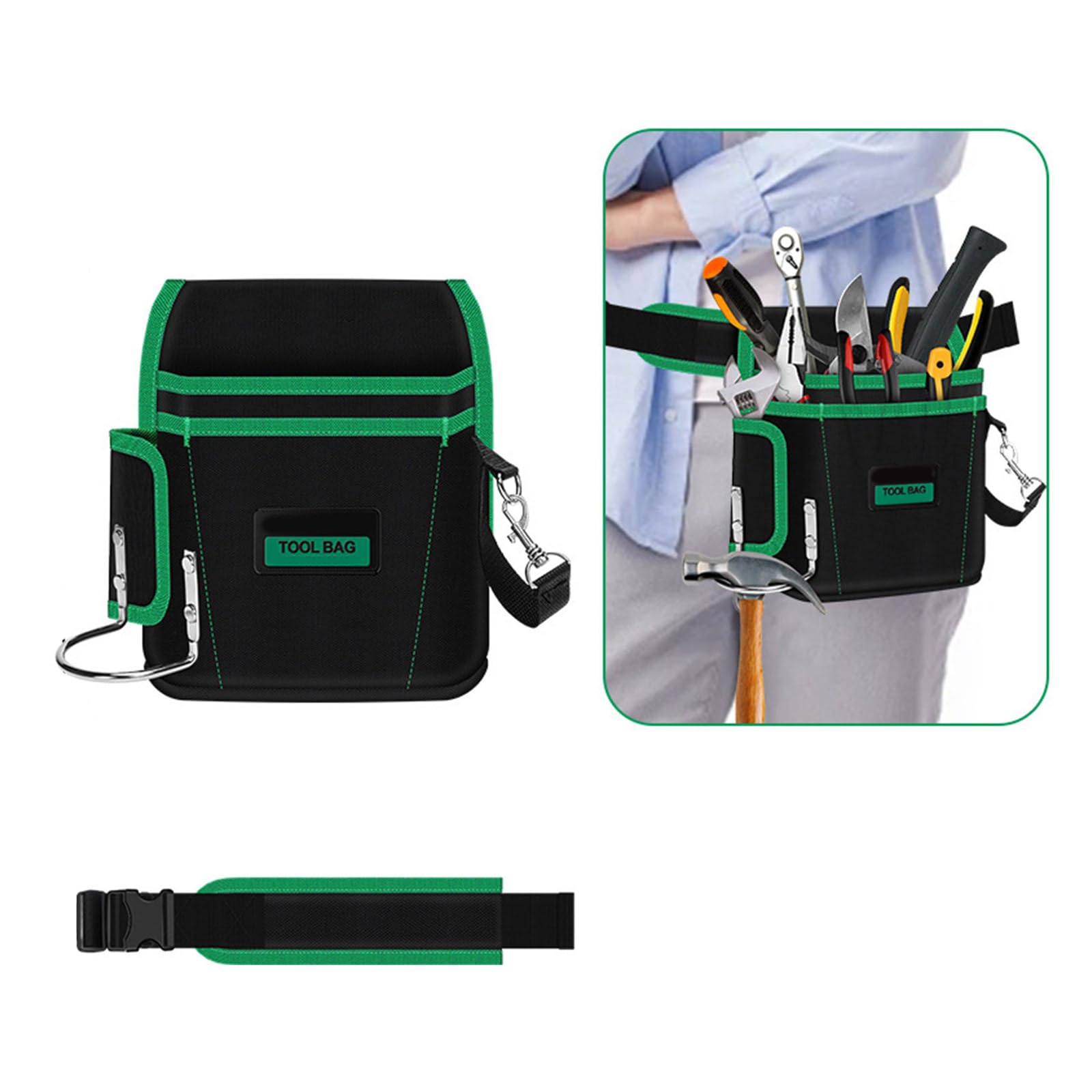 Bolsas de almacenamiento resistentes al agua para cinturón de trabajo con costuras reforzadas, herramienta resistente para técnicos profesionales, herramientas de trabajo impermeables