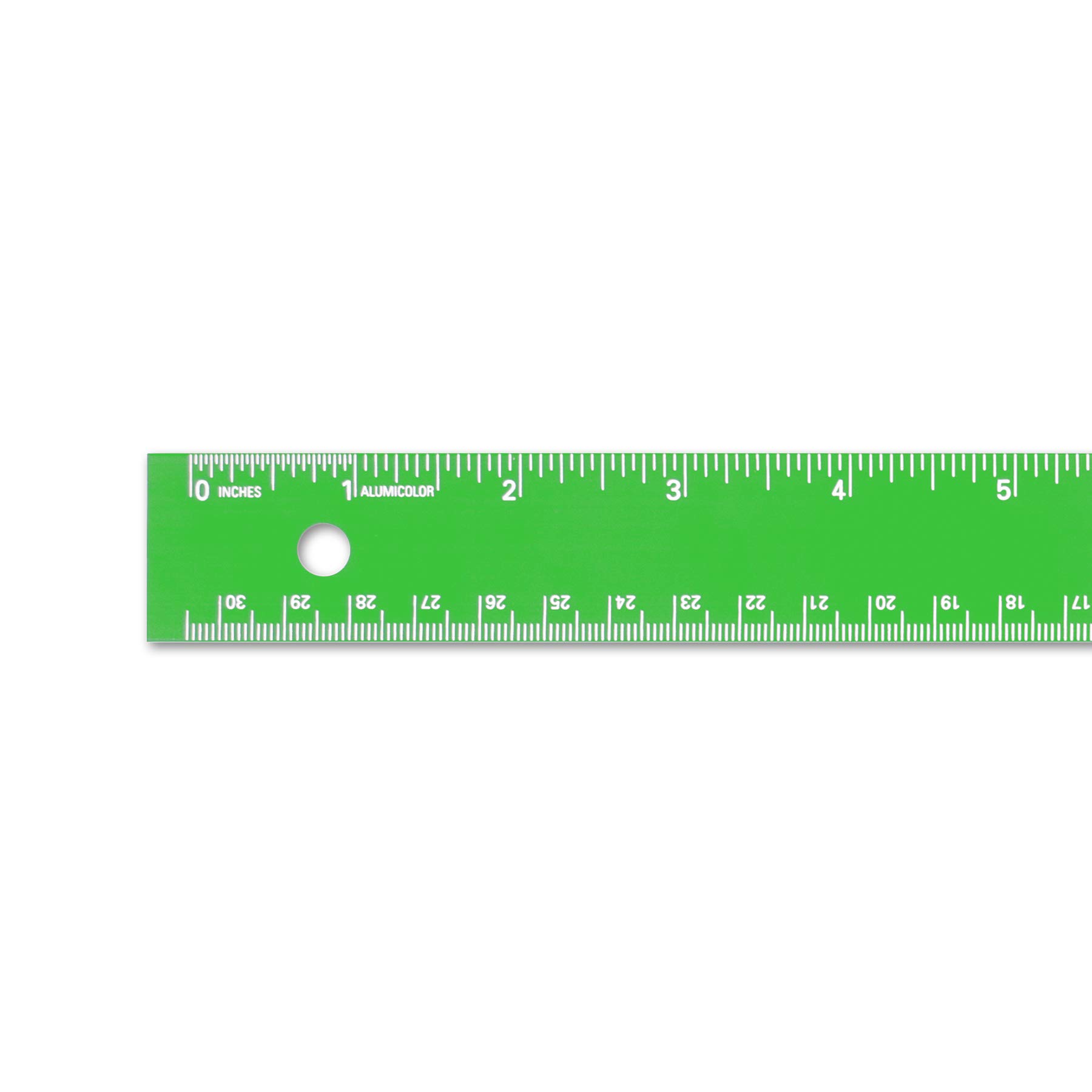 6 In Ruler Alumicolor 6 Inch Aluminum Straight Edge Ruler - Center ...