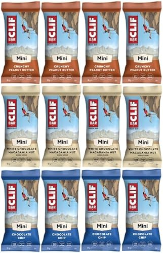 CLIF Bar Minis Lot de 12 barres énergétiques protéinées de 28 g