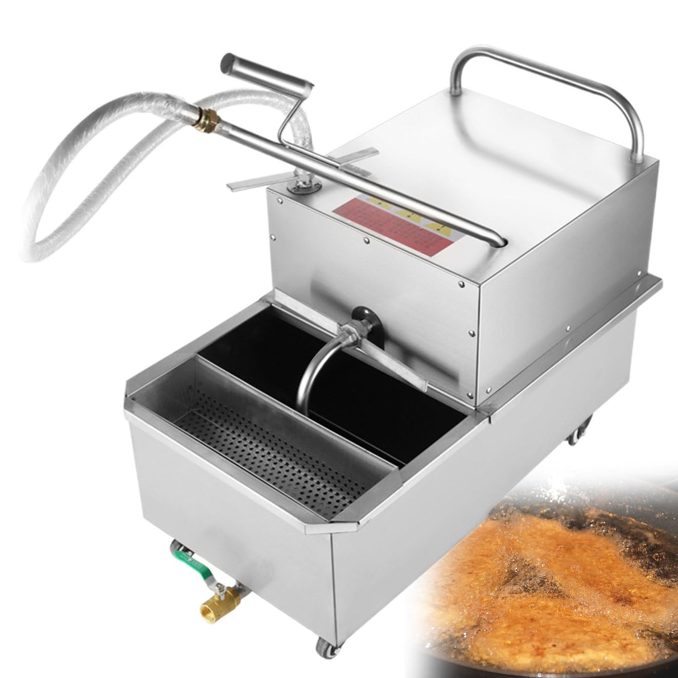 Mobiler Fritteusenfilter 550 W Fritteusen-Ölfilter, Ölfiltration, 65 l, mobile Fritteusen-Ölfilterung, zum Filtern von Frittieröl