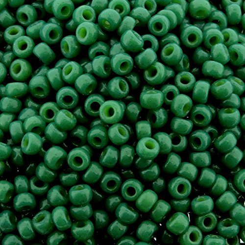 Miyuki Round Rocailles Size 8/0 Seed Bead Duracoat Opaque Deep Green/Spruce Approx 22 Gram Tube #TOP2