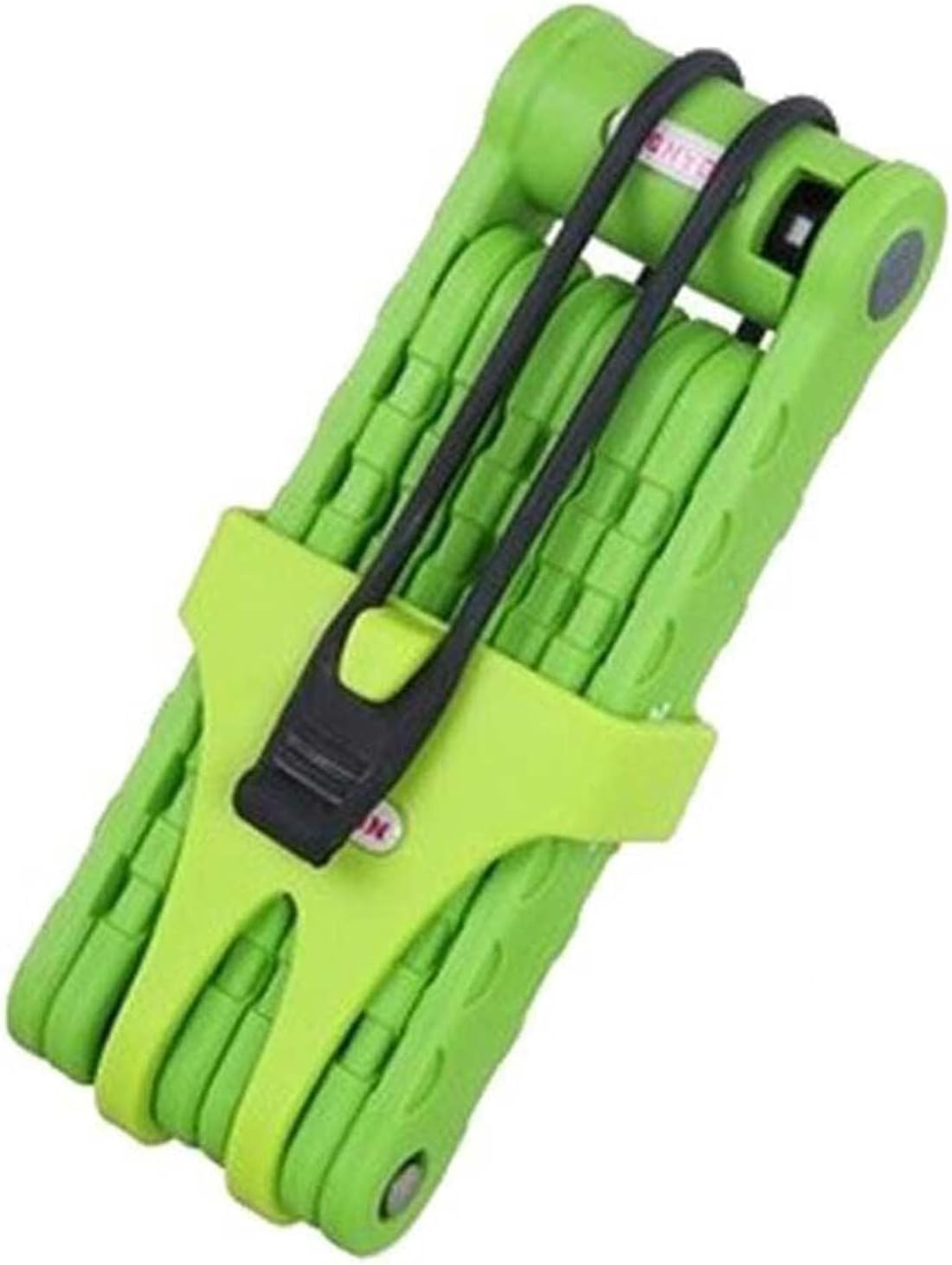 Lucchetto Pieghevole Compatto per Bici – Lucchetto per Mountain Bike a 8 Sezioni Lucchetto Pieghevole per Bicicletta – Lucchetto per Bici Pieghevole Antifurto Resistente,Verde