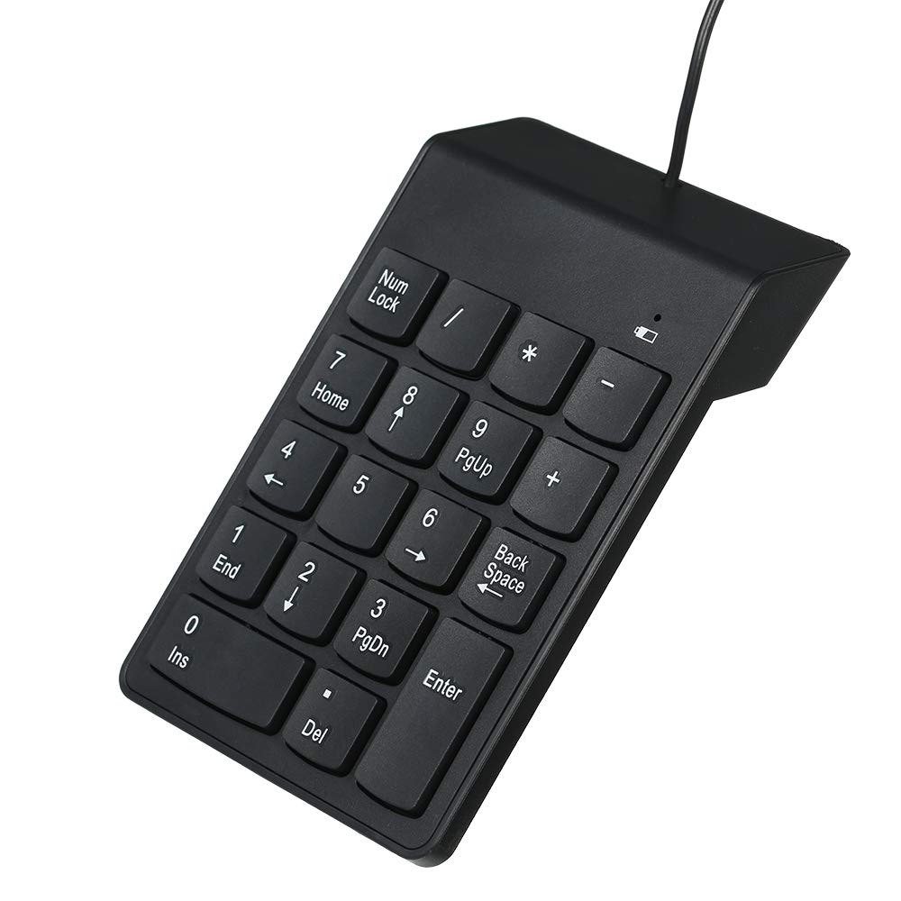 USB 2.0 Wired Numeric Keypad Slim Mini Number Pad Digital Keyboard 18 Keys Numpad for iMac/Mac Pro/MacBook/MacBook Air/Pro Laptop PC Notebook Desktop.
