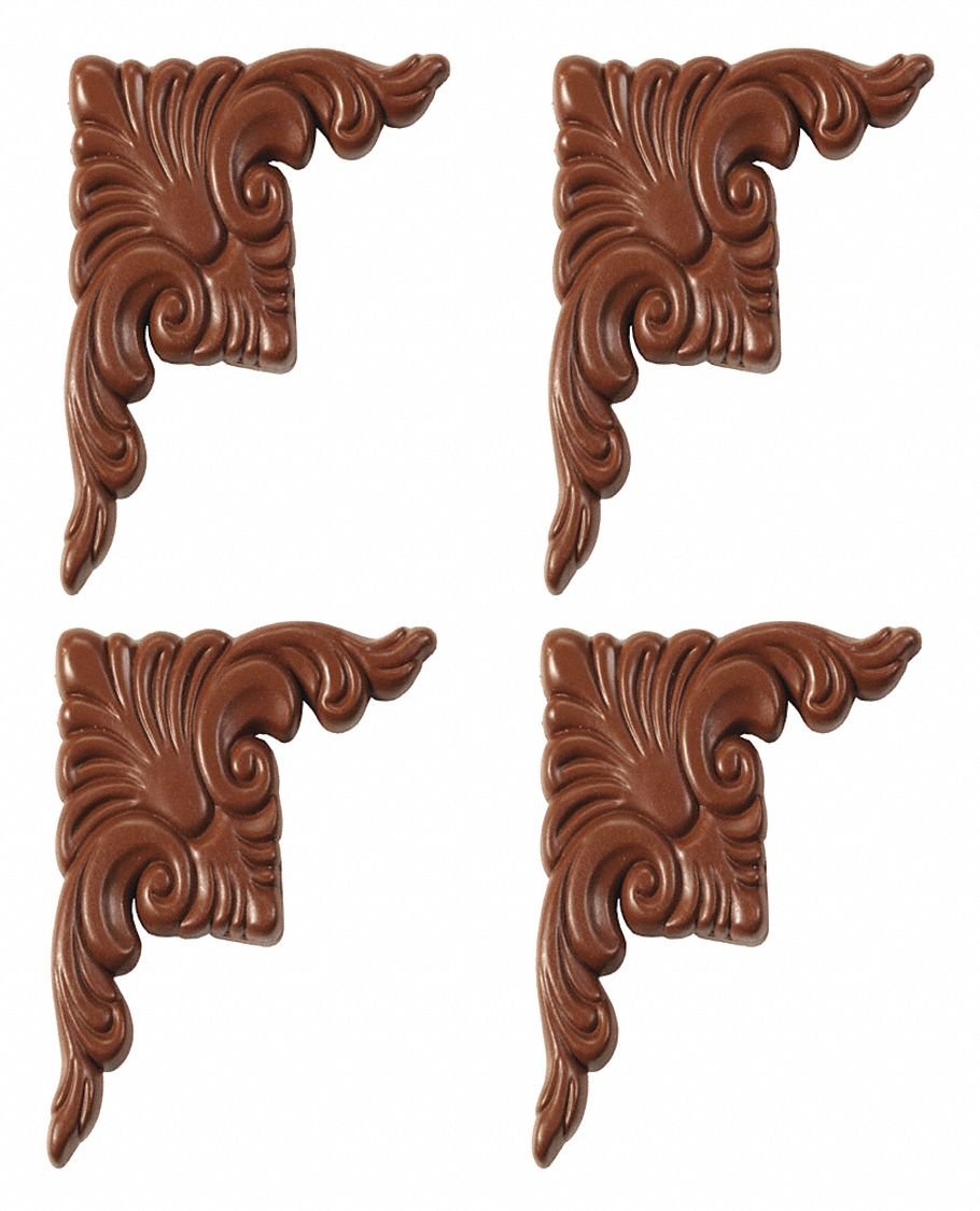 Corner Plates, Royal Oak, 3-1/2 in. L, PK4