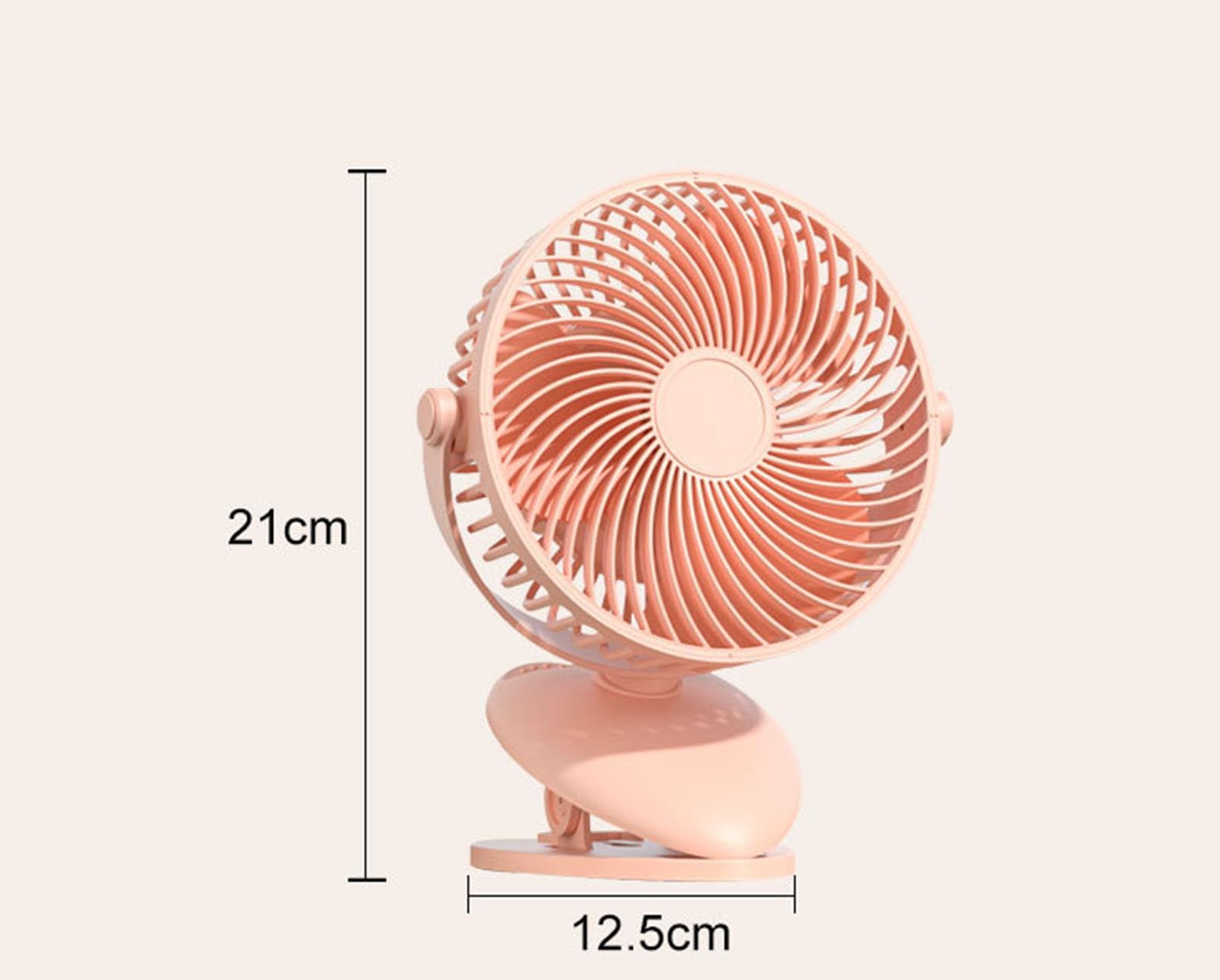 Ventilador con Clip, Ventilador para Cochecito De Bebé, Silencioso, Mini Ventilador con Clip De Refrigeración De 5 V, Ventilador con Clip para Cama, Ventilador De Escritorio,001,7in