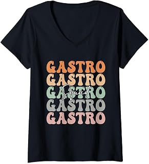 Gastro Squad Retro Design For Doctor Gastroenterology V-Neck T-Shirt