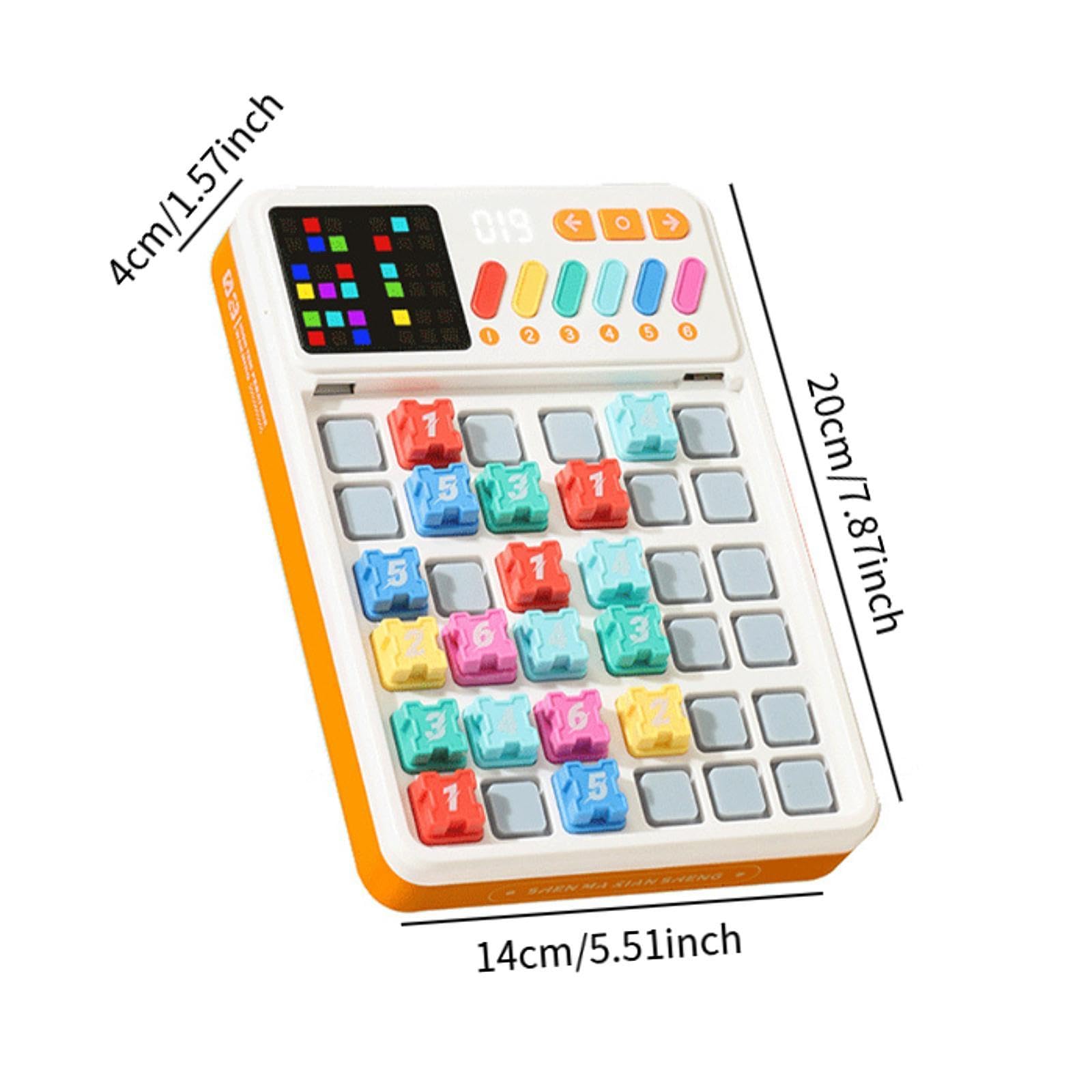 perfk Juego de Rompecabezas Sudoku, Herramienta de Entrenamiento del Pensamiento matemático, máquina de Sudoku Inteligente con luz para niños en Edad