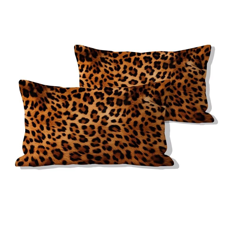 Housse de coussin extérieure imperméable en lin au design moderne animalier