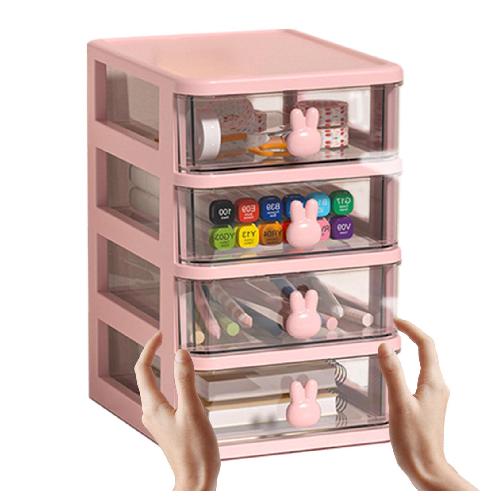 Organizer Da Scrivania Multifunzionale - Scatola Con 5 Scomparti Rimovibili, Nero - Foto 11