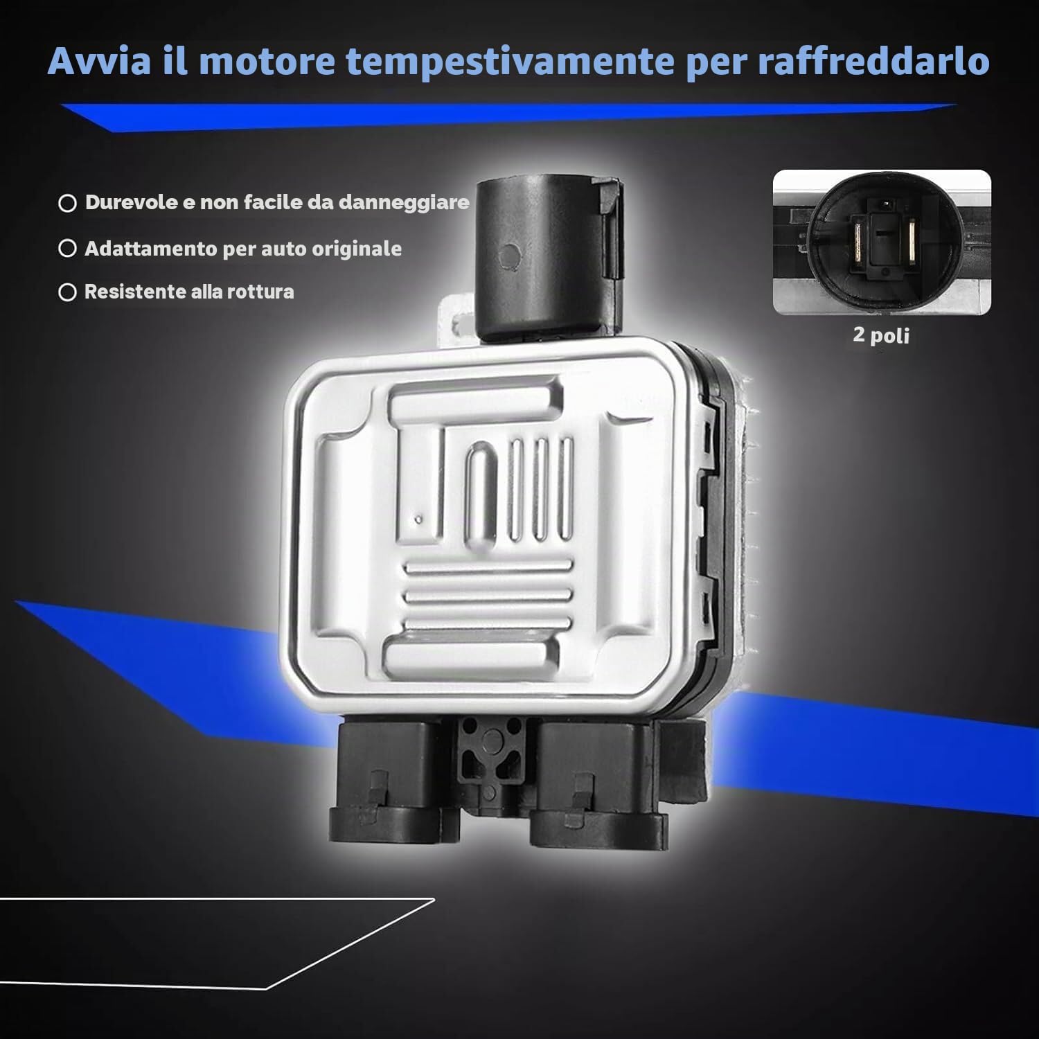 Modulo di controllo ventola radiatore Relè Unità di controllo ventola Modulo di ricambio per Galaxy S-Max Mondeo X-Type Freelander XC60 S60 V60# 31338823 940004000