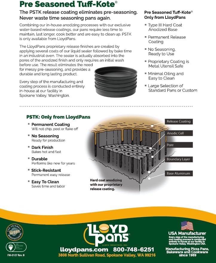 Lloyd Pans Detroit Style Pizza Pan 10 by 14 by 2.5 Inch -PSTK - Image 6