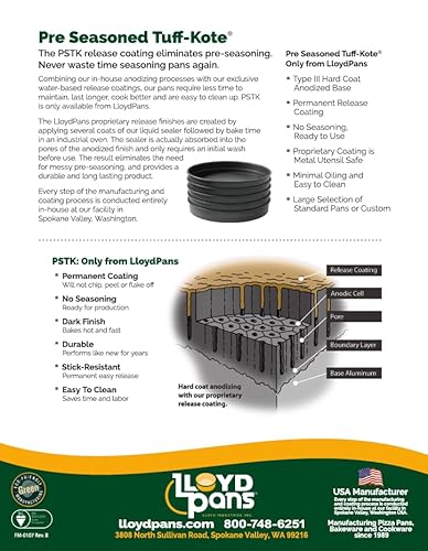 image for Lloyd Pans Kitchenware 8 Inch by 10 Inch Detroit Style Pizza Pan - PST