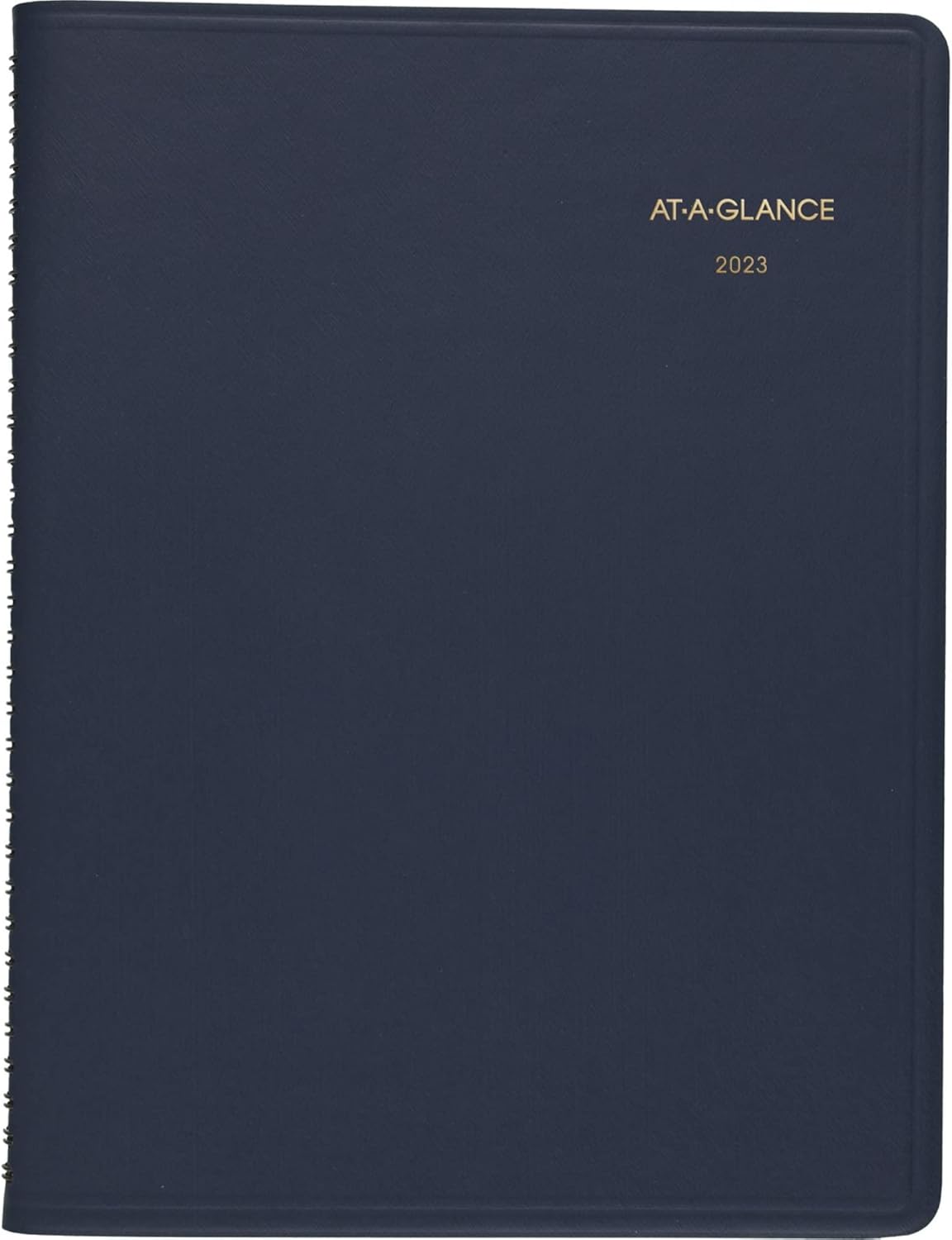 AT-A-GLANCE 2023 Weekly Planner, Quarter-Hourly Appointment Book, 13 Months, 8-1/4" x 11", Large, Navy (7095020)