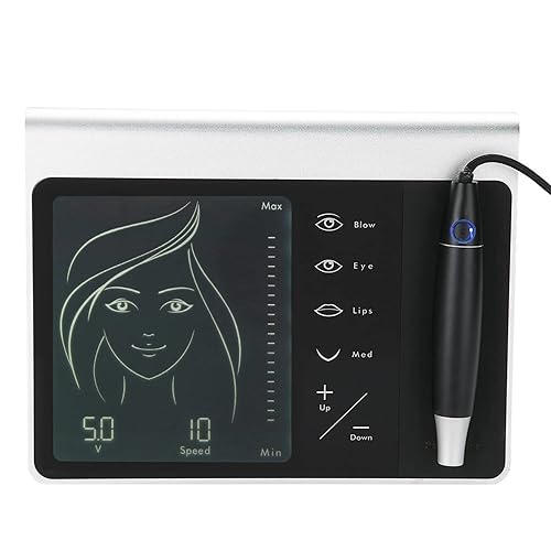 Miniatura 9 de Kit de máquina de tatuaje permanente, kit de máquina multifuncional para tatuaje, dispositivo de belleza de maquillaje permanente Microblading para