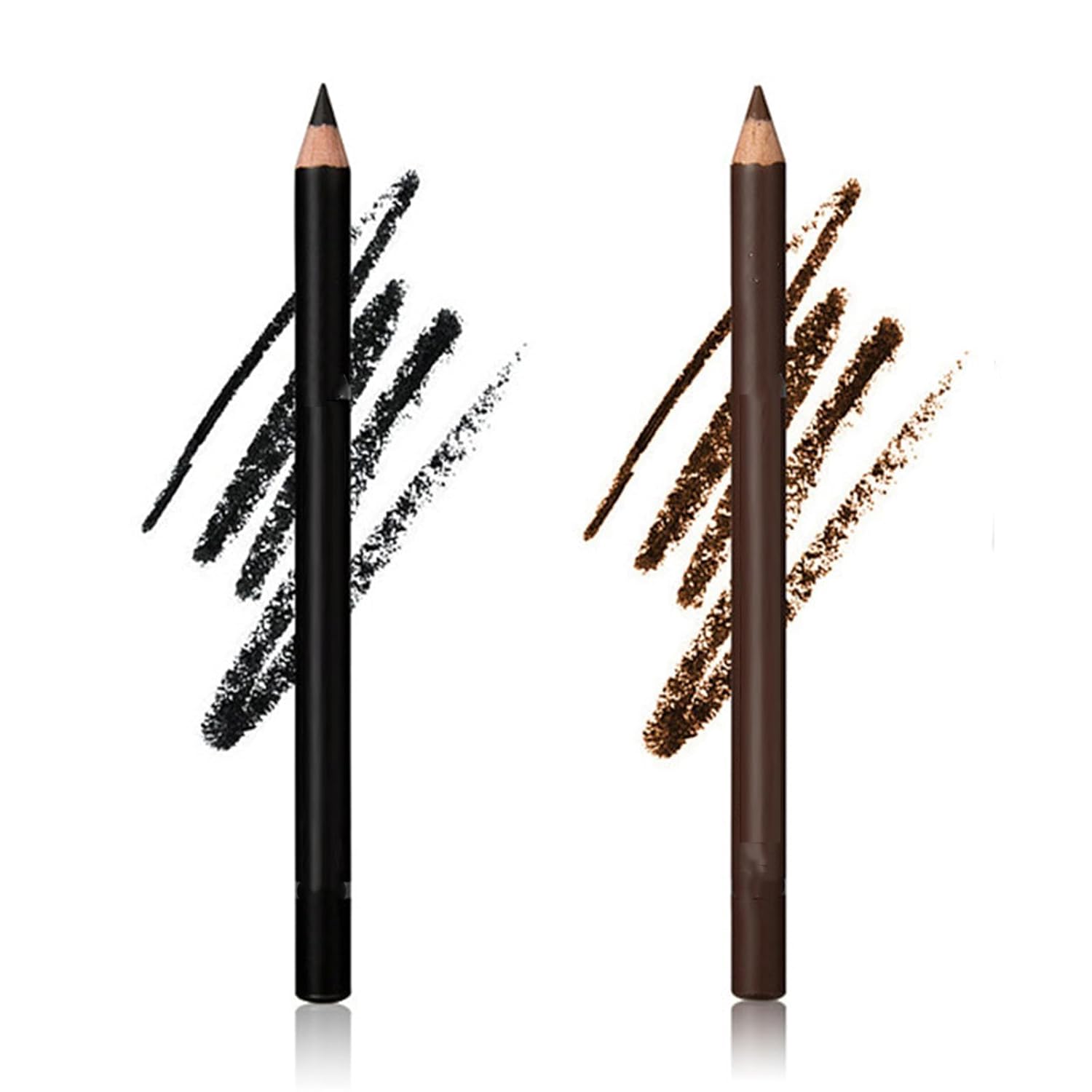 Systemous 24 hr Waterproof Eyeliner Double Sharpenable Eye Pencil, 2 in 1 Eyeliner and Eyebrow Pencil, No Smudging, Fading, Smooth and Easy to Color (01#+03#,2pcs) Systemous 24 hr Waterproof Eyeliner Double Sharpenable Eye Pencil, 2 in 1 Eyeliner and Eyebrow Pencil, No Smudging, Fading, Smooth and Easy to Color (01#+03#,2pcs)