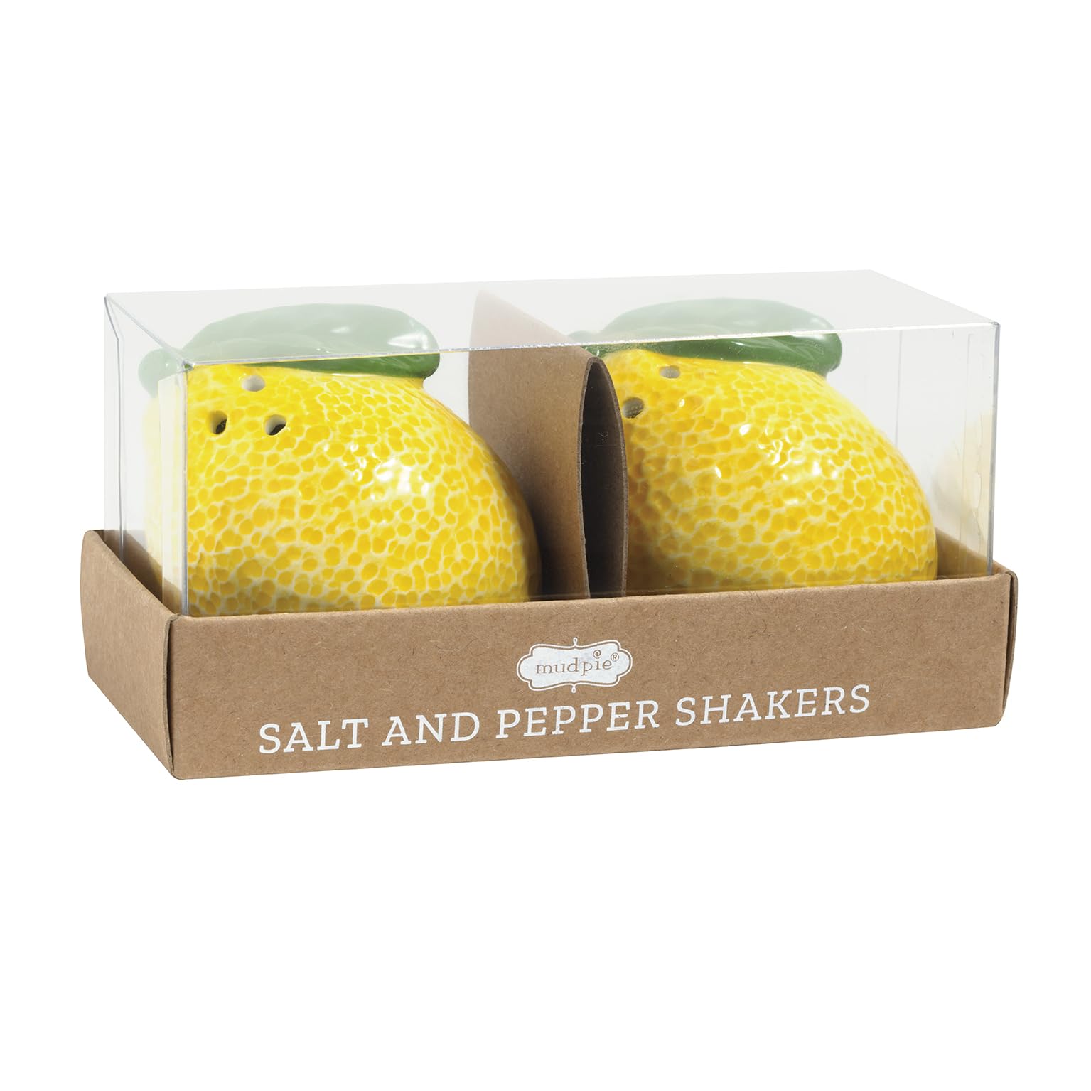 Amazon.com: Mud Pie Yellow Ceramic Lemon Salt And Pepper Shaker
