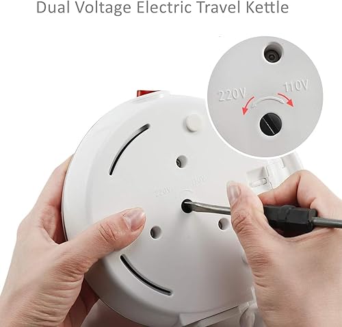 Miniatura 6 de Hervidor eléctrico plegable de viaje, hervidor eléctrico portátil de doble voltaje, hervidor eléctrico Collpasible, hervidor de té de silicona de