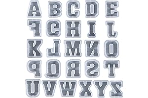 ESEDAGE Large Alphabet Letter Mold 7 Inches