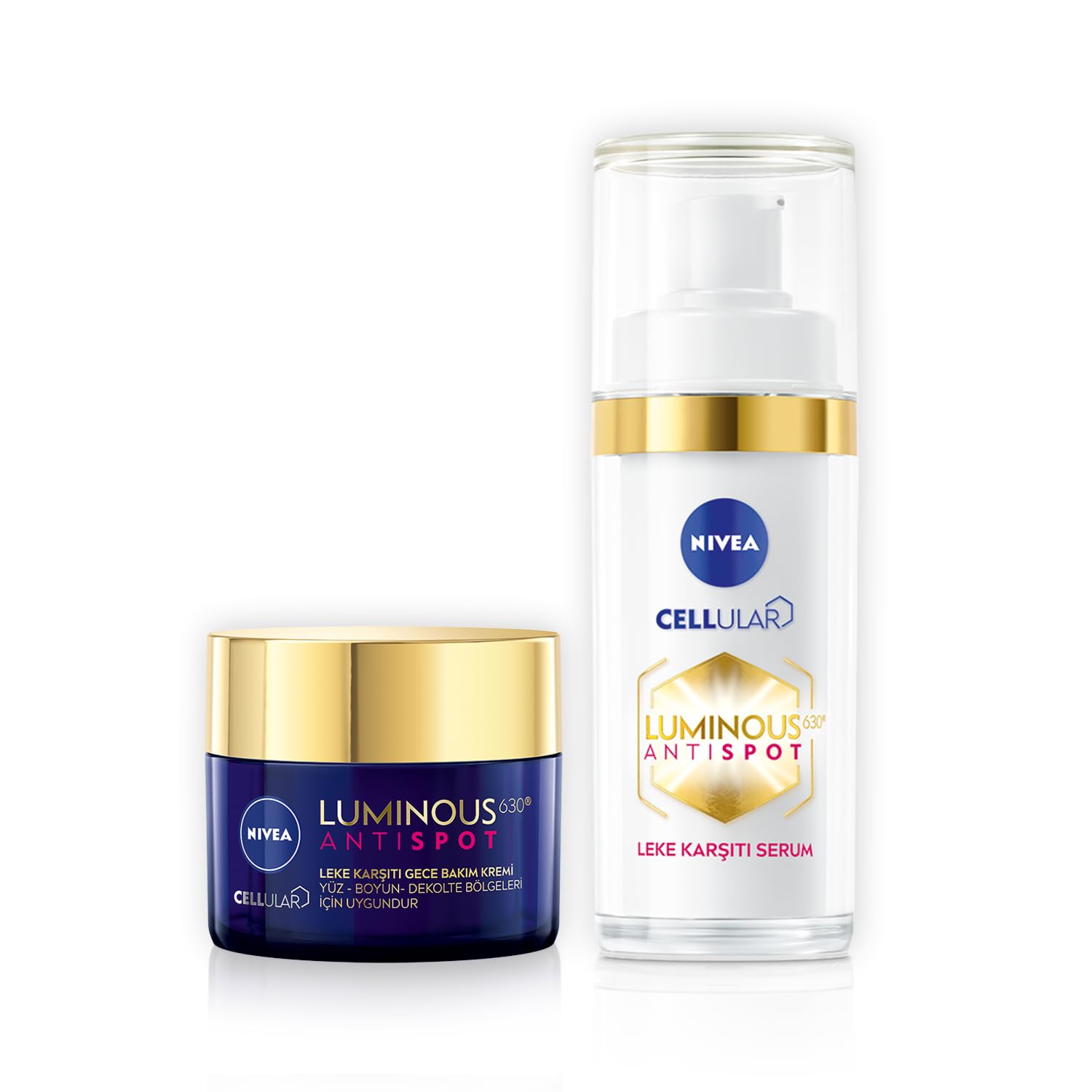 Nivea Luminous630 Leke Karsiti Serum 30ml + Luminous630 Leke Karsiti Gece Yüz Kremi 50ml