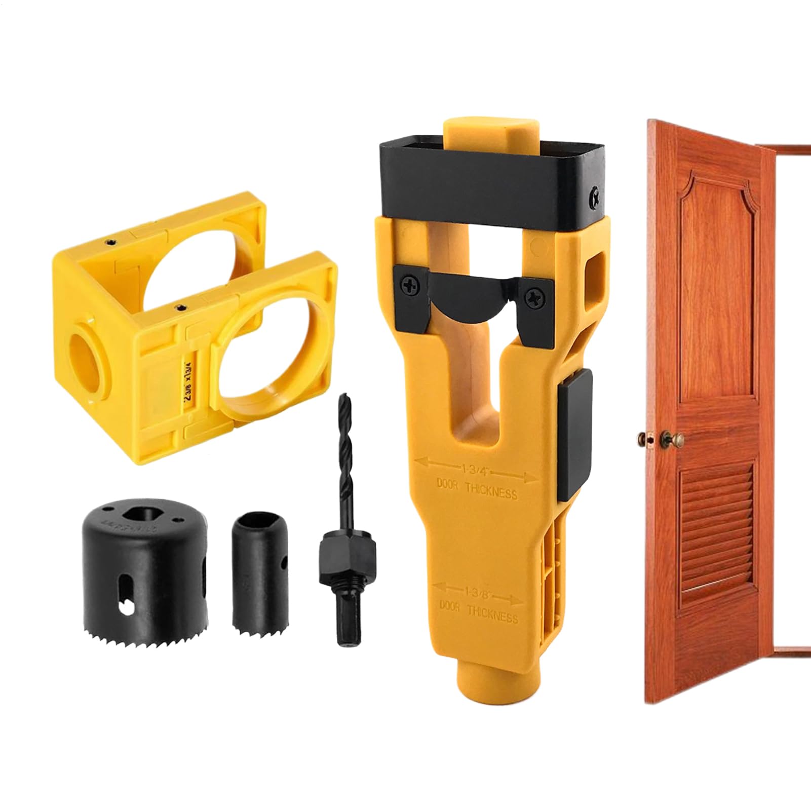 Kit d'installation de porte complet pour poignée d'entrée et garage