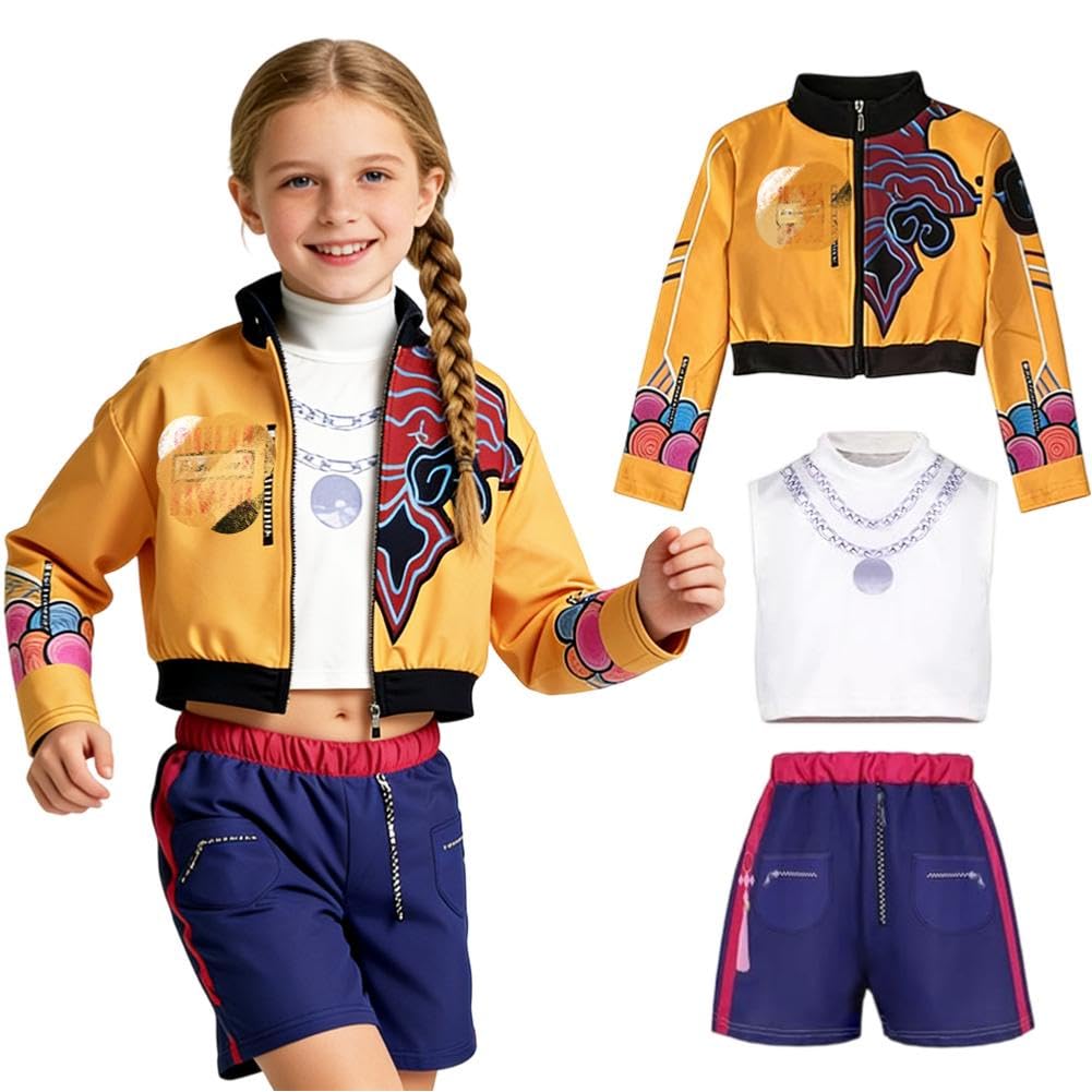 Costume per cosplay, costume da cacciatore, cantante pop, per Halloween, carnevale, feste e palcoscenici