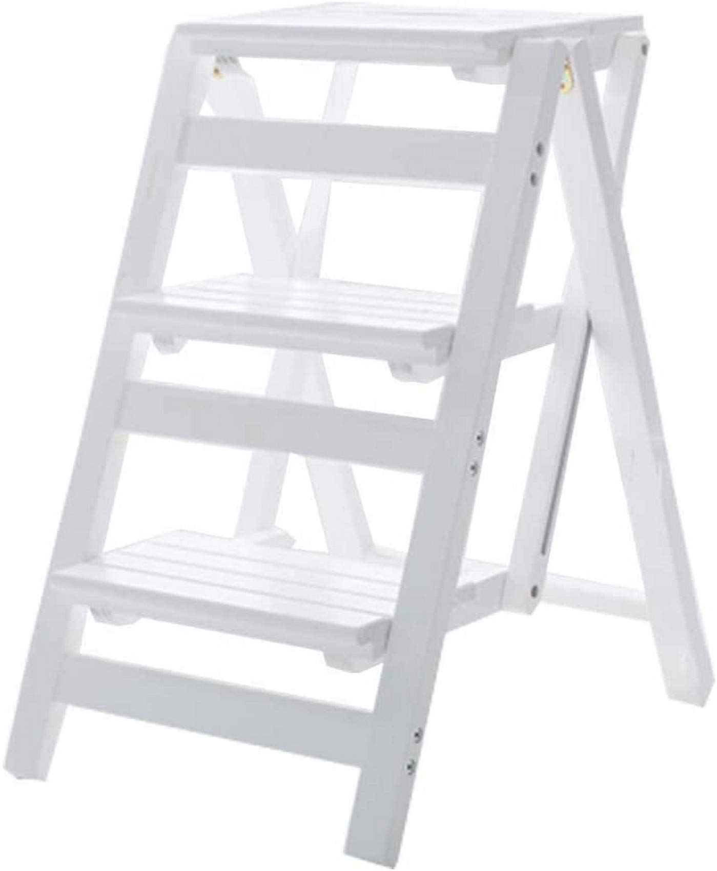Escabeau multifonction en bois pliable 3 marches charge 150kg