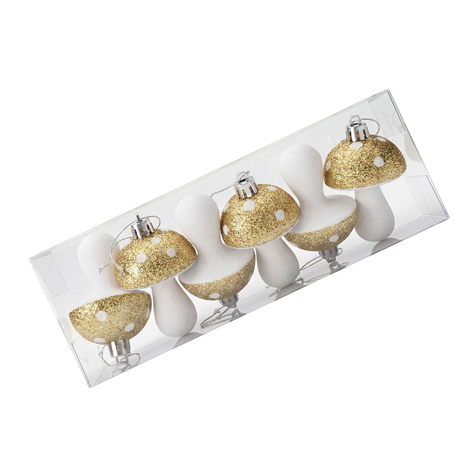 CAZSTYK Striking Mushroom Christmas Hanging Ornament Plastomer Festive Decor for Holiday Tree and Indoor Outdoor Decorations Rose Christmas Decor