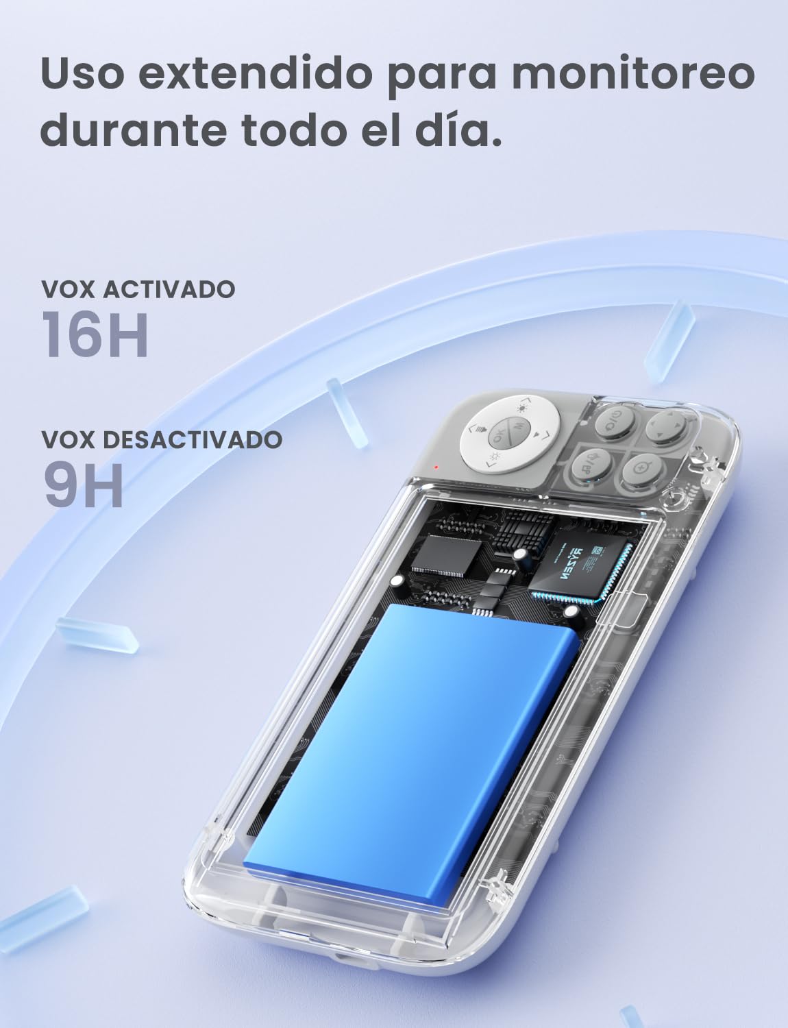 GHB Camara Vigilancia Bebe 5" 720P HD IPS Rotación de 350° Vigilabebes con Camara con Luz Nocturna Ajustable Soporta 4 Cámaras Comunicación Bidireccional Escucha Bebes