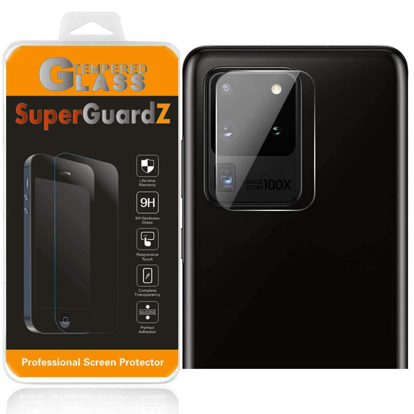 [3-Pack] for Rear Camera Lens of Samsung Galaxy S20 Screen Protector Tempered Glass, Supe…