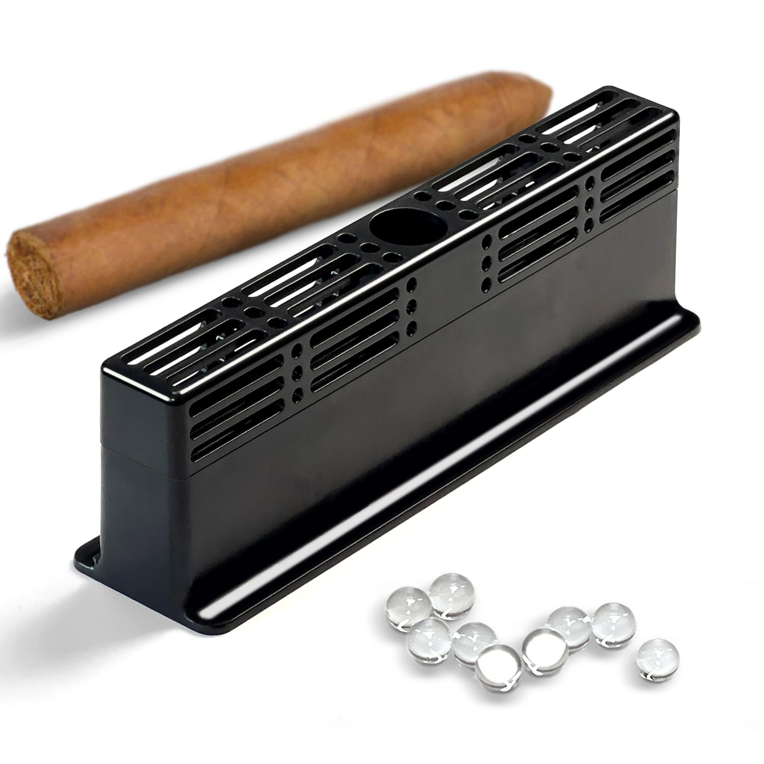 Aunlix Transparent Cigar Humidifier For Cigar Humidor, 3 Way Humidification System For 1-100 Cigars,As Humidor Divider For Cigar Box, Holds 70% Rh, Humidor Humidifier Fits All Types Humidor Cigar