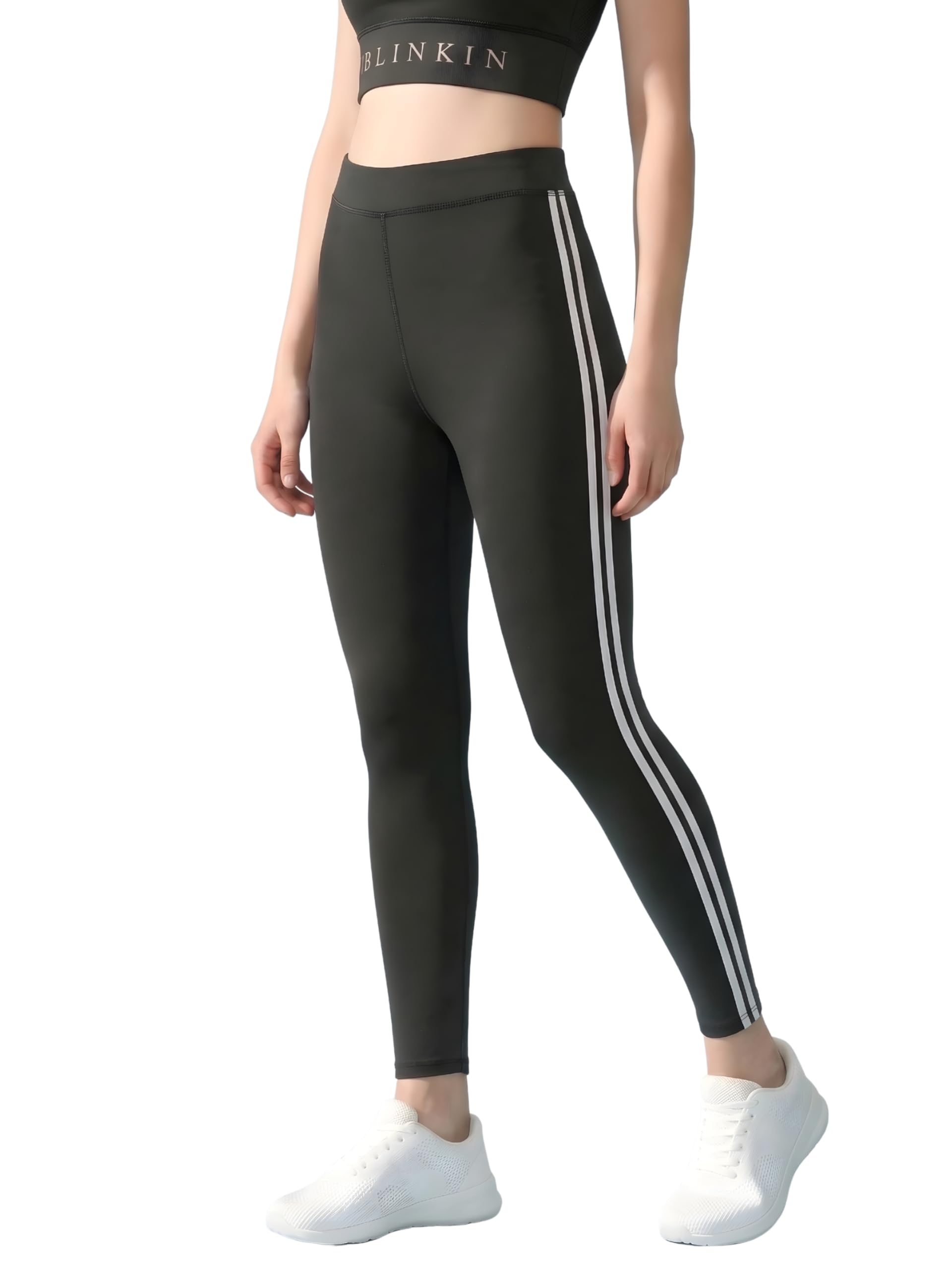 BLINKIN Women's Skinny Fit Mid Rise Track Pant