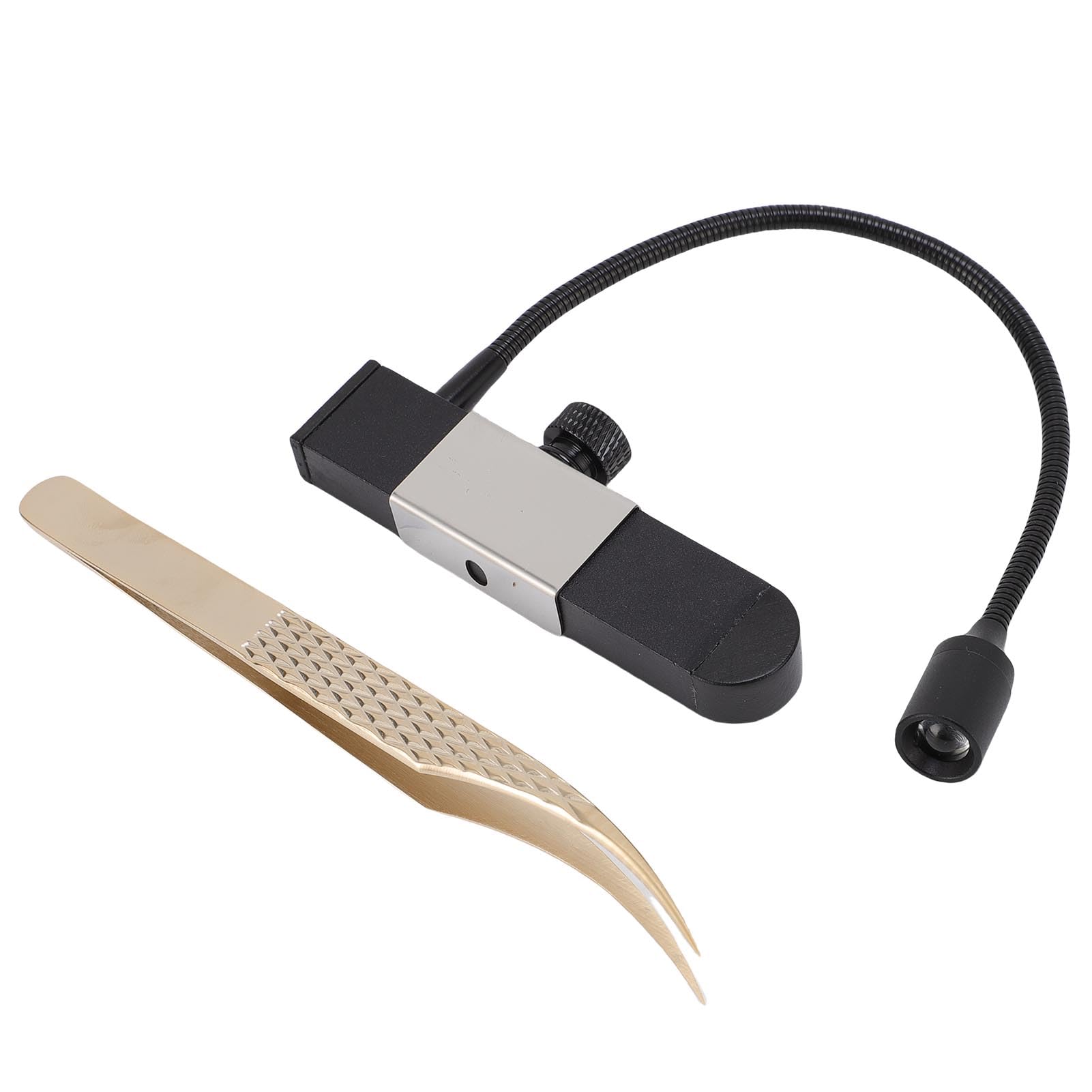 Jiawu Profesjonalna Przenośnych Rzęs z Pincewami, Szybkie światło Rzęs do Paznokci, Długi Okres Trwałości, Czapka USB (BLACK)