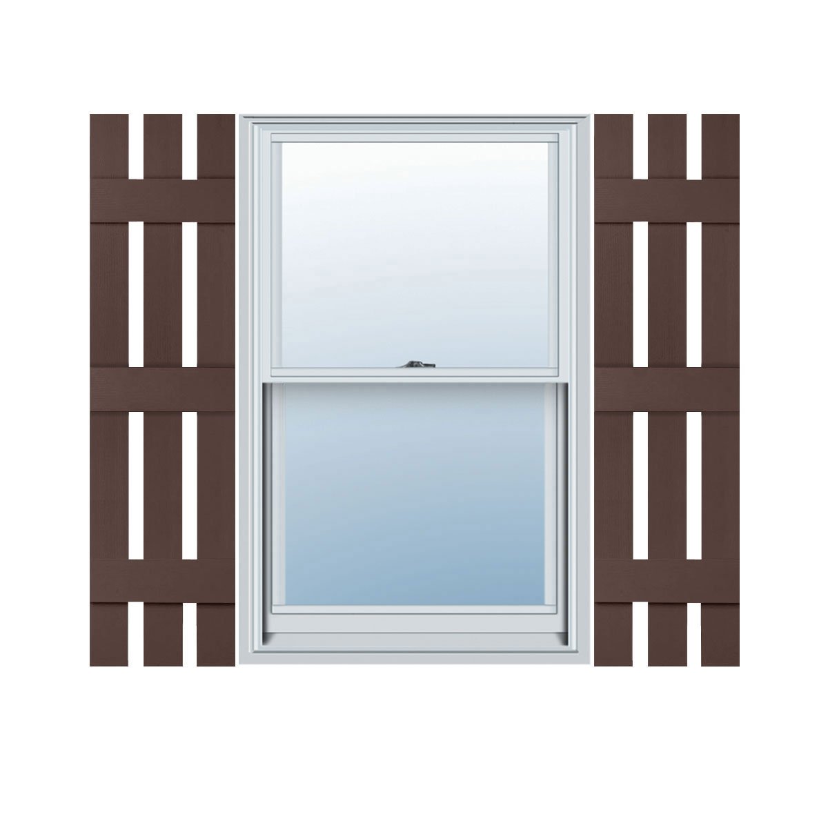 Mid America Board and Batten 14" 4 Board Joined Vinyl Standard Shutter (1 Pair) - 14 x 59 002 Black — view 23