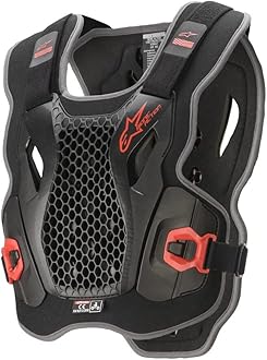 Alpinestars 6700421-13-M/L Bionic Action Chest Protector - Black/Red (Medium)/XL
