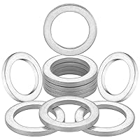 Vista 12 de M12 tapón de drenaje de aceite de cobre Junta de arandela para BMW, M12 x 17 x 1.5, paquete de 10