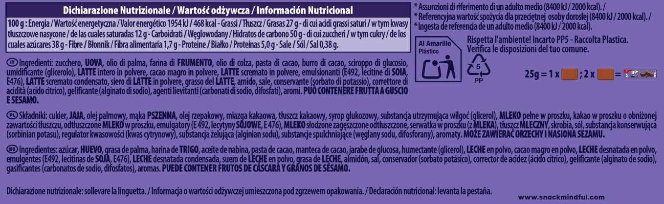 Milka Choco Brownie Bizcocho de Chocolate con Leche 50 g