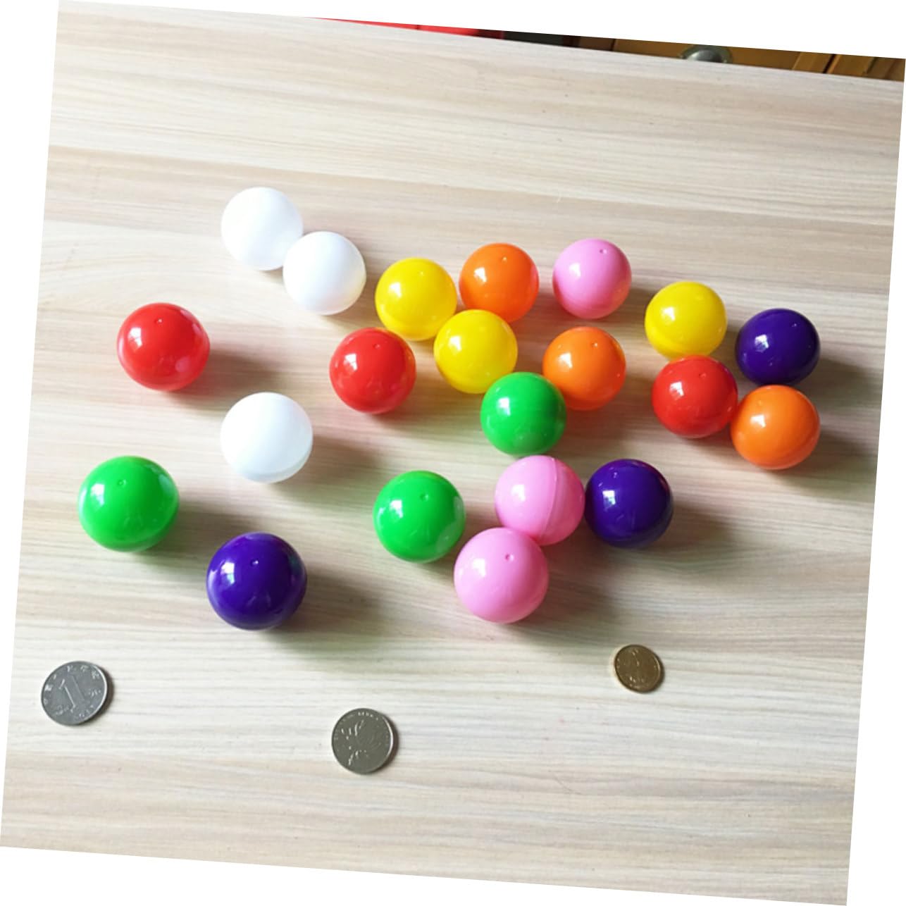 VICASKY 2sets Craftsmanship Safe Material Colorful Activity Balls Hollow Balls for Games Party Favors 20pcs*2
