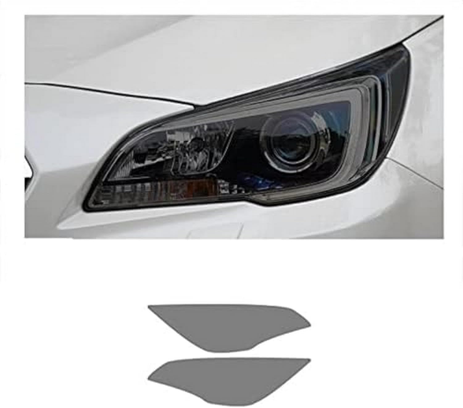 SamLng Car Front Light Film for Subaru for Legacy 2014-2017 Car Headlight Protective Film Front Light Transparent Blackened TPU Sticker Car Headlight Protective Film