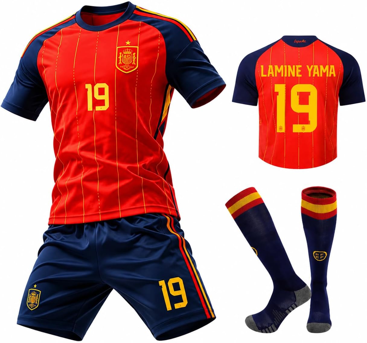 Soccer Stars #10 Kids Soccer Jersey & Shorts Set Youth Sizes