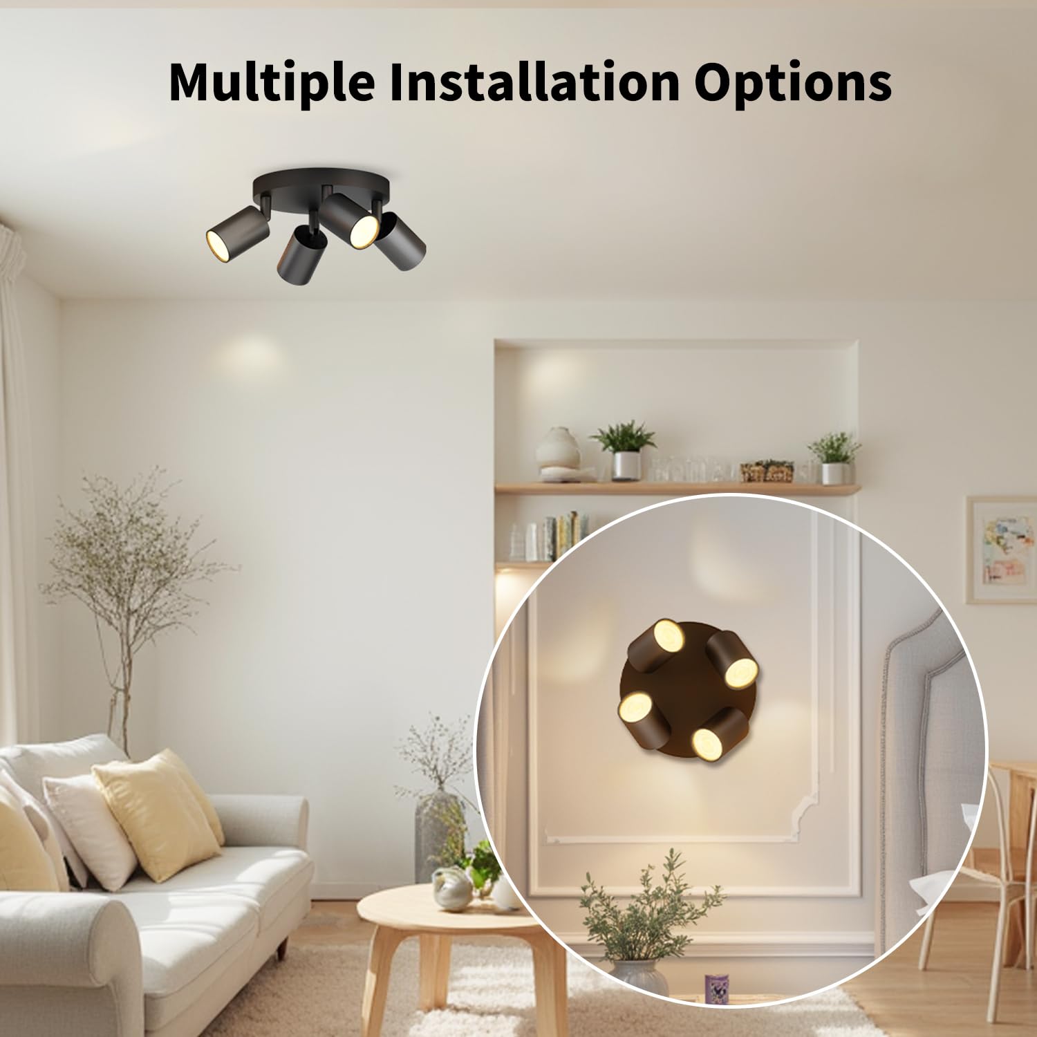Modern Railsysteem Met 3 Spot / Opbouwspot / Plafondspots En 3 Hanglampen Goud 1 Fase Iconic Cavalux Jeana Modern Minimalistisch Gu10 Binnenverlichting Lamp