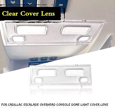 Overhead Console Dome Light Cover 15911049 Compatible with 2007-2014 Chevy Silverado GMC Sierra Suburban Avalanche Tahoe Yukon Envoy Escalade,1 Pcs