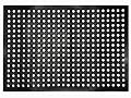 Nexboraque Anti Fatigue Rubber Floor Mats, 24 x 36 Inch Non-Slip Restaurant Mat Door Mat Drainage Mat for Indoor Outdoor Wet Area, Pool Entry, Garden - Black