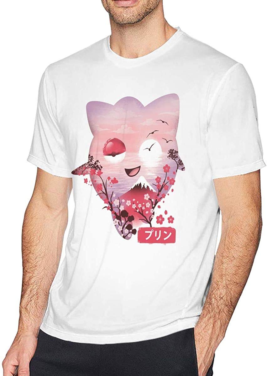 PvezTFi Ukiyo-e Squirtle & Pikachu & Mewtwo Men's Short Sleeve T-Shirt