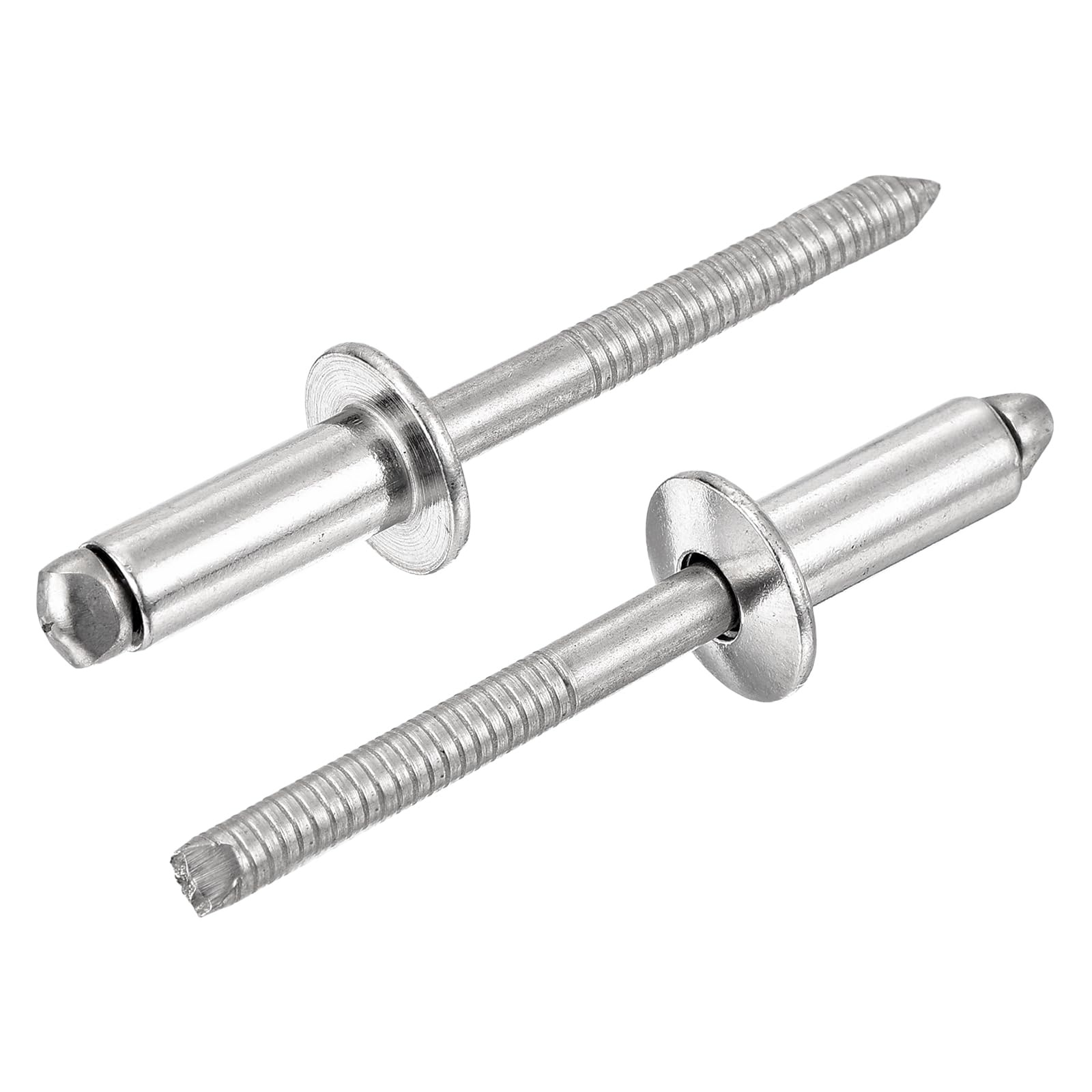 Rivet aveugle 304 inox uxcell lot de 50 pour tôlerie et conduit